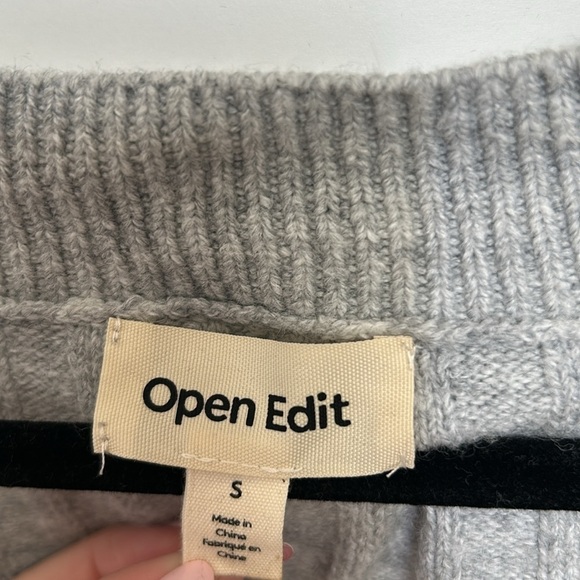 Open Edit Grey Sweater - Grey - Size S - Picture 4 of 5